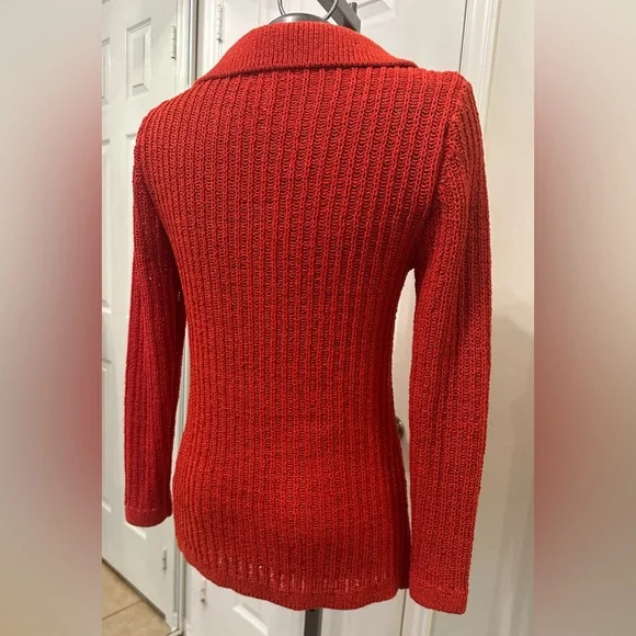 H&M Rib-knit Cardigan with Collar - Picture 5 of 6